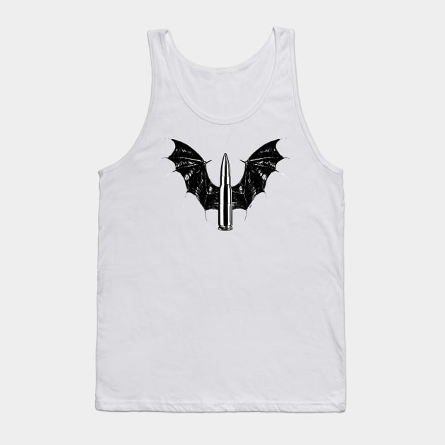 Bullet With Bat Wings Tank Top by artpirate